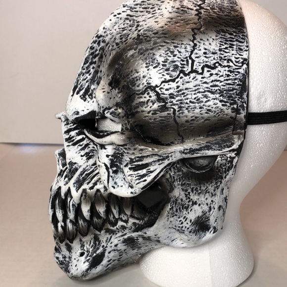 California Costume Collectors Halloween Mask Skeleton Skull Reaper Rubber Latex - Picture 3 of 5